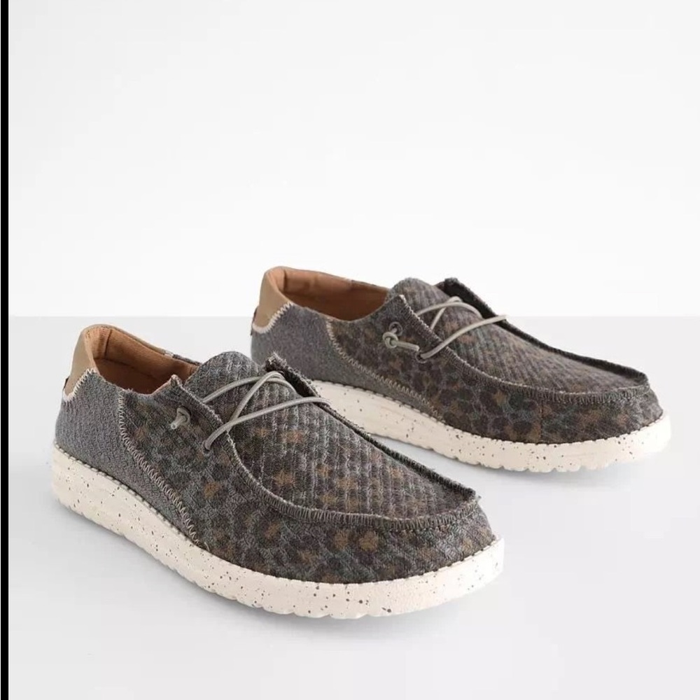 Hey Dude Wendy Leopard Shoe Buckle Exclusive